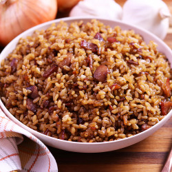 Rice With Onion And Bacon