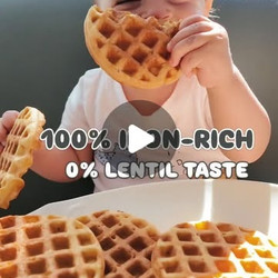 Iron-rich Lentil Waffle Fingers