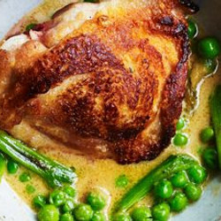 Slow Cooker Honey Mustard Chicken Thighs