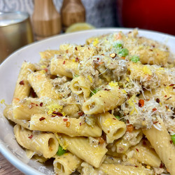 White Bolognese With Fennel, Leeks, And Peas