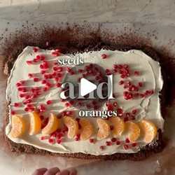 Yule Log With Pomegranate &amp; Orange