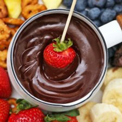 Dairy Free Chocolate Fondue (vegan + Paleo!)