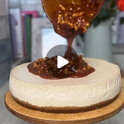 Spiced Caramel Baked Cheesecake