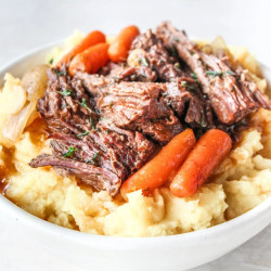 Slow Cooker Garlic Herb Pot Roast