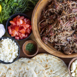 Smoked Leg Of Lamb &amp; A Gyro With Homemade Tzatziki Sauce