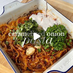 Baked Caramelized Onion Pasta