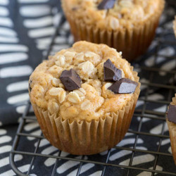 Banana Oatmeal Chocolate Chip Muffins