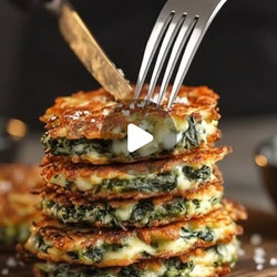 Crispy Spinach Bites With Feta And Melted Cheese