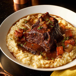 Cola-braised Short Ribs With Risotto