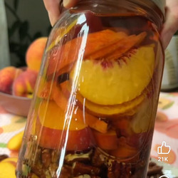 Peach Pecan Infused Bourbon