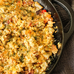 Breakfast Hash With Eggs And Bacon