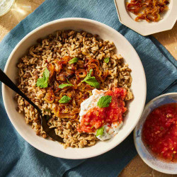 Mujadara (lentils And Rice With Caramelized Onions)