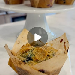 ***Bakery-style Jumbo Blueberry Muffins***