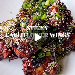 Sticky Cauliflower Wings