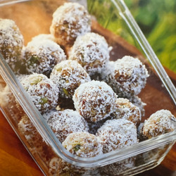 Trail Mix Granola Bites (from Love Real Food cookbook)
