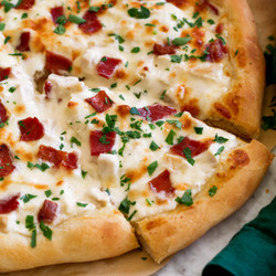 Chicken Alfredo Pizza