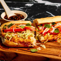Viet-cajun Fried Catfish Po’boy