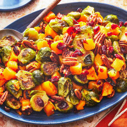 Roasted Brussels Sprouts And Butternut Squash