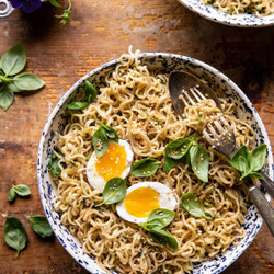 15 Minute Garlic Butter Ramen Noodles.