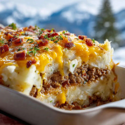 Loaded Potato &amp; Meatloaf Casserole
