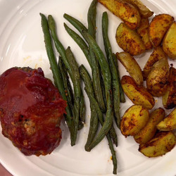 Mini Meatloaf Sheet Pan Dinner