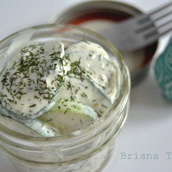 Creamy Cucumber Salad - Briana Thomas