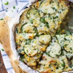 Sweet Corn And Zucchini Pie