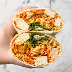 No-reheat Crunchy Thai Chicken Wraps