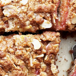 Rhubarb Crumble Coffee Cake