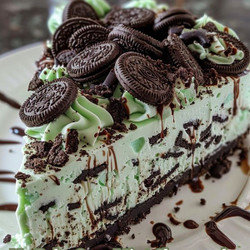 No-bake Oreo Mint Cheesecake