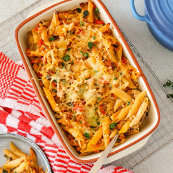 Ovenpasta Met Kip En Rode Pesto