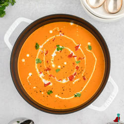 Roasted Red Pepper Gouda Soup