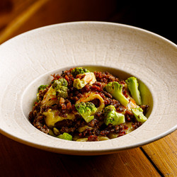 Paccheri With Venison Sausage, Broccoli And Oil Nduja Oil - Ricette Di Selvaggina | Franchi Food Academy
