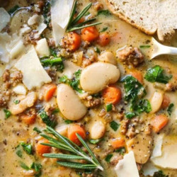 Easy Spicy Sausage And White Bean Soup