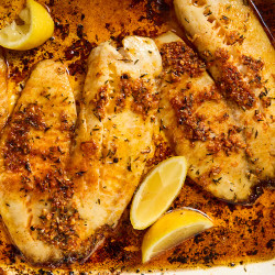 Baked Lemon Garlic Butter Tilapia