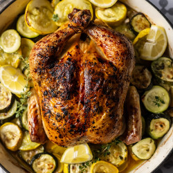 Roasted Chicken With Zucchini (aip, Paleo)