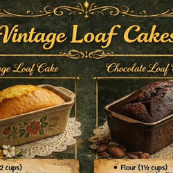 Loaf Cake Collection (orange, Chocolate, Lemon, And Caramel Swirl)