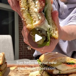 Green Onion Garlic Bread Chicken Sandwich