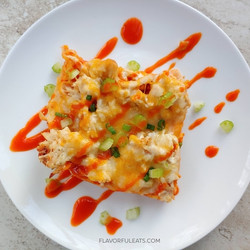 Buffalo Chicken Enchilada Casserole