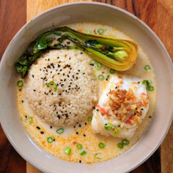 Coconut poached cod fish seafood easy