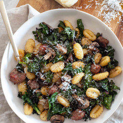 Sheet Pan Gnocchi With Mushrooms, Sausage, And Kale easy mains