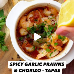 Gambas Y Chorizo Pil Pil