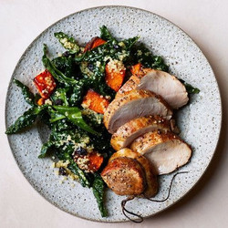 Pork Tenderloin With Kale Salad