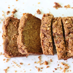 Cinnamon Streusel Sourdough Banana Bread