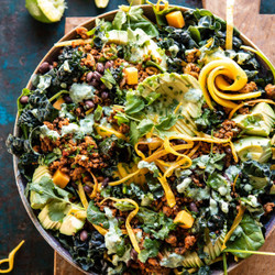 Spicy Turkey Taco Salad With Baja Lime Dressing