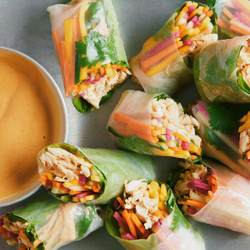 Mango Chicken Summer Rolls