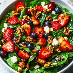 Spinach Strawberry Salad With Balsamic Dressing