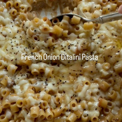 French Onion Ditalini Pasta