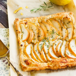 Rustic Pear Tart Recipe With Goat Cheese