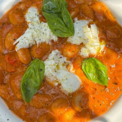 Butter Beans, Roasted Tomato Sauce + Mozzarella